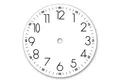 Selva Technik Wanduhr Zifferblatt arabische Zahlen Ø 155 mm