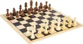 Schach und Dame XL, extra groß, 45 x 45 cm, aus Holz, Schachspiel u. Damespiel