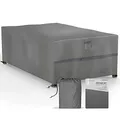 SANZARO Abdeckung Gartenmöbel Winterfest - 600D Oxford mit RipStop-Technologie, Schwerlast 320g, Reißfest & UV-Beständig, Schutzhülle für Gartentisch Sitzgruppe Balkonmöbel - 213x132x70cm
