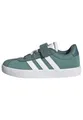 adidas Unisex Kinder VL Court 3.0 Hook and Loop Shoes Kids, Powder Teal/Cloud White/Preloved Teal, 35 EU