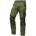 PUMA Workwear Arbeitsbundhose PRECISION X Arbeitshose für Herren - Verstärkte Kniepartien mit vielen Taschen - für Handwerk, Produktion und Baugewerbe grün 46