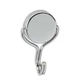 MAUL Neodym Magnet mit Karussell-Haken | Magnet mit besonders hoher Haftkraft (30 kg) für einen vielseitigen Einsatz | Magnet stark mit drehbarem Haken und elegantem Design | Ø 38,5 mm | Silber