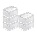 PROREGAL SuperSparSet 5x Transparenter Eurobehälter LightLine mit offenem Griff | HxBxT 22x30x40cm | 24 Liter | Eurobox, Transportbox, Transportbehälter, Stapelbehälter