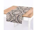 SCHÖNER LEBEN. Tischläufer SCHÖNER LEBEN. Tischläufer Mandala Punkte Striche natur nachtblau cre, handmade