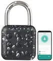Xcase Schloss, Bluetooth: Smartes Metall-Vorhängeschloss mit Zahlencode & App, Bluetooth 5, IP67 (Vorhängeschloss Zahlenschloss, Vorhänge Schloss, Lock)
