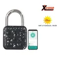 Xcase Smartes Metall-Vorhängeschloss mit Zahlencode & App, Bluetooth 5, IP67