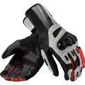 Revit Metis 2, Handschuhe - Hellgrau/Schwarz/Neon-Rot - XL