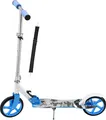 Kinder-Roller 24622, mit XXL-Rädern, Fußständer, Hinterrad-Reibungsbremse, blau