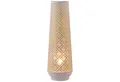 Marrakesch Orient & Mediterran Interior Nachttischlampe Boho Deko Stehlampe Tischlampe Lampe Qantas Gross Weiss, Handarbeit