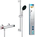 GROHE Precision Flow, Duschset mit Thermostat wassersparend