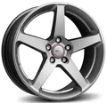 Felge Legierung Für Skoda Kamiq 8,0J18 " 5X100 42 72,30 MOMO FIVE Titan silver