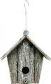 Deko Vogelhäuschen Hänge-Deko Rindenoptik Vintage-Charme H21cm