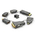 PureLink Adapter Ring Groß - 6x HDMI 4K60Hz - miniDP/DP/USB-C/Mini HDMI/Micro HDMI/DVI > HDMI, gold plated, schwarz
