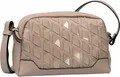 Gabor Damen Umhängetasche beige mit gewebtem Muster, Reißverschluss und schlankem Schultergurt