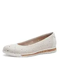 Jana Damen Ballerinas Runde Spitze Vegan, Weiß (White), 40 EU
