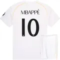Real Madrid Fußball Trikot Set Mbappe Heim - 2025-2026 - Kind - 164 - Weiß - 164