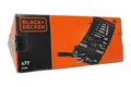 Black + Decker Werkzeugset Mechaniker-Set mit Rolltasche, 77-teilig, Werkzeug-Set, (77-tlg)