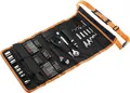 Black+Decker 76-teilig Handliche Roll-Tasche (mit Autowerkzeug-Zubehör) A7063