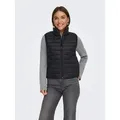 ONLY Steppweste ONLTAHIA LW QUILTED WAISTCOAT OTW CC OTW leicht glänzende Oberfläche schwarz S (36)