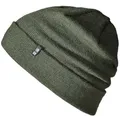 Enter the Complex® Merino Mütze Herren, Beanie Damen, 100% Merino Wolle, Warm und Dünn, Zweilagige Strickmütze, Olive
