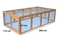 Kaninchen Freigehege Freilauf Hasenstall Kaninchenstall Purzel 200 x 123 x 53 cm
