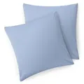Blumtal Kissenbezug, Hellblau, Textil, Quadratisch, 50x50 cm, Oeko-Tex® Standard 100, Wohntextilien, Bezüge, Kissenbezüge