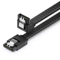 0,3m SATA 3 Kabel Nylon bis 6Gbit/s für PC HDD SSD Festplatte CD DVD Datenkabel