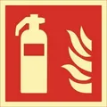 Brandschutzzeichen DIN EN ISO 7010 L148xB148mm Feuerlöscher Ku.