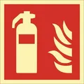 Brandschutzzeichen DIN EN ISO 7010 L148xB148 mm - 4011KHL148