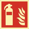 Brandschutzzeichen DIN EN ISO 7010 L148xB148mm Feuerlöscher Ku.