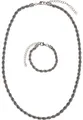 URBAN CLASSICS Edelstahlkette Urban Classics Damen Charon Intertwine Necklace And Bracelet Set