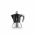 Bialetti Espressokocher New Moka Induction 4 Tassen Induktion Edelstahl Schwarz