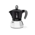 Bialetti New Moka Espressokocher Schwarz 4 Tassen Alu Induktion geeignet Camping