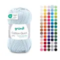 Wolle Cotton Quick 50g 125m dünnes Strickgarn 100% Baumwolle Gründl uni