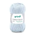 GRÜNDL WOLLE COTTON QUICK UNI 50G BLASSBLAU 100G/5,98 Euro