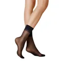Söckchen 20 DEN Damen KUNERT Satin Look druckfreier Bund, Strümpfe, Füßlinge