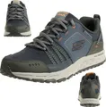 Skechers Escape Plan - Navy / Orange Leder/Synthetik Größe: 48.5 Normal