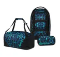 Satch Schulrucksack Pack (3tlg, inkl. Schlamperbox und Sporttasche)