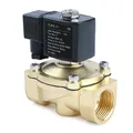 U.S. Solid Solenoid Valve Magnetventil Messing G 1" 230V AC Normal geschlossen NC 0-10 bar, elektrisches Wasserventil für Wasser Luft Diesel Kerosin Benzin
