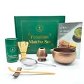 Premium Matcha Set – handgefertigtes Zubehör aus Keramik & Bambus, inkl. Edel...