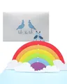 3D Hochzeitskarte „Gay Wedding Card - Pop Up Karte MR. & MR. als Einladungskarte, Geschenk, Gastgeschenk & Einladung zur schwulen Hochzeit