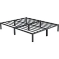 ML-Design Metallbett 160x200 cm auf Stahlrahmen mit Lattenrost Anthrazit Metall