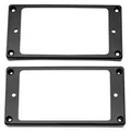 Musiclily Pro Plastik Gewölbter Boden Humbucker Rahmen Set für China Made Epiphone Gitarre, Schwarz