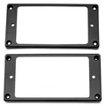 Musiclily Pro Black Curved Humbucker Pickup Rings Set For China Epiphone Guitar