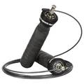 Sport-Tec Speed Rope Hüpfseil Springseil individuell einstellbar verstellbar für Fitness-Training inkl. 2 Gewichten