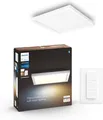 Philips Hue White Ambiance Aurelle Panelleuchte weiß inkl. Dimmschalter, 30x30cm, dimmbar, alle Weißschattierungen, steuerbar via App, kompatibel mit Amazon Alexa, alte Generation