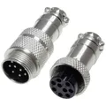 Pollin 453567 Rundsteckverbinder Stecker, Buchse Gesamtpolzahl: 9 1 Set