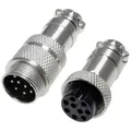 Pollin 453567 Rundsteckverbinder Stecker, Buchse Gesamtpolzahl: 9 1 Set