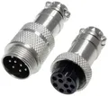 Pollin 453567 Rundsteckverbinder Stecker, Buchse Gesamtpolzahl: 9 1 Set