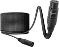 Profi 100 m XLR Mikrofonkabel mit hochwertigem Stecker und Schirmung in schwarz